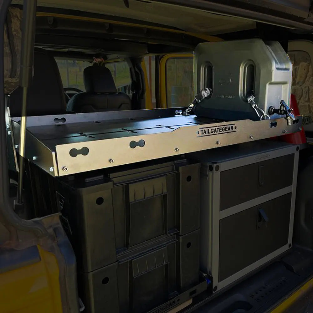 Tailgate Gear Bagagehylde i aluminium – Jeep JLU/4xe/392
