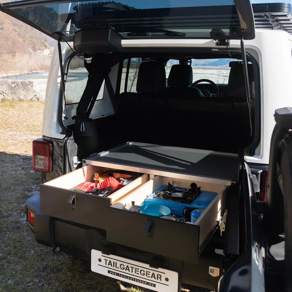 Tailgate Gear Bredt dobbelt skuffemodul