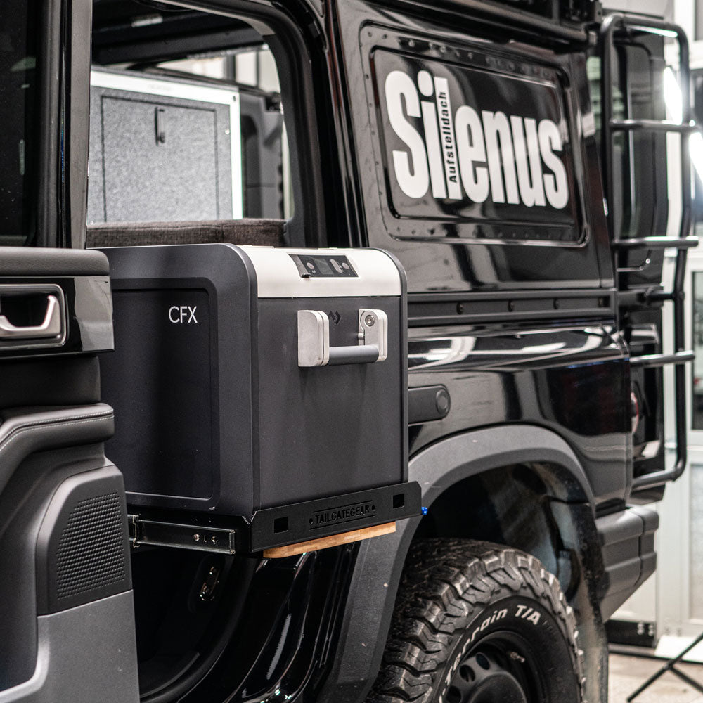 Tailgate Gear indretning til Ineos Grenadier med Alu-Cab Silenus