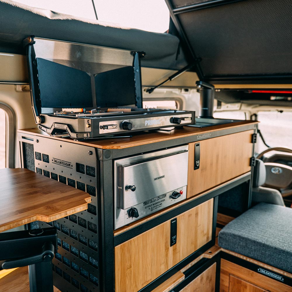Tailgate Gear indretning til Land Cruiser 78 Troopy Roof Conversion