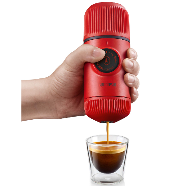 Wacaco Nanopresso espressomaskine med etui – Lava Red